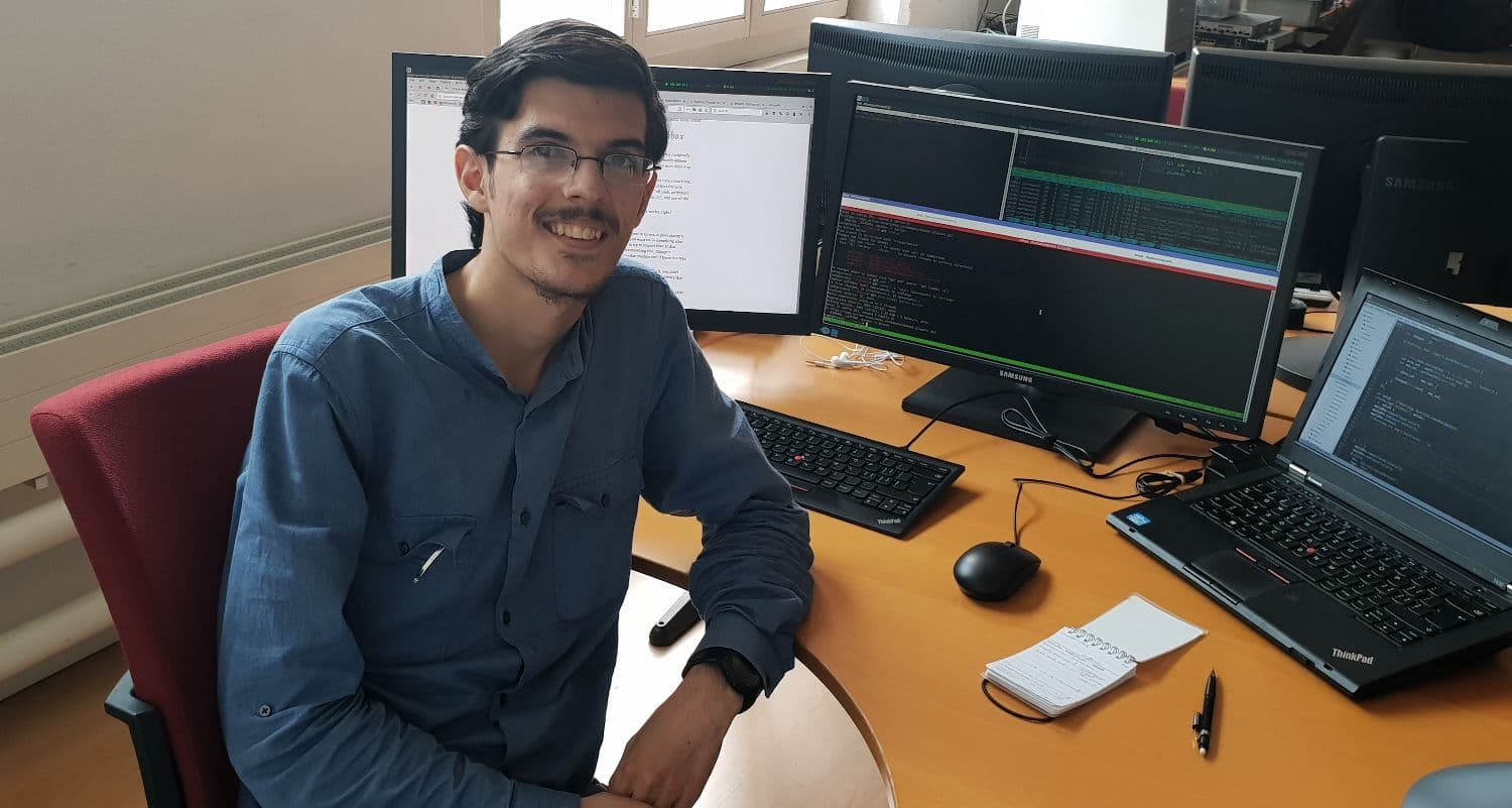 Authmane en séance de travail